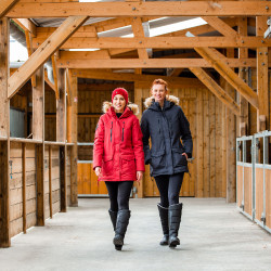 Lange parka Brooke Horze dames Donker marineblauw