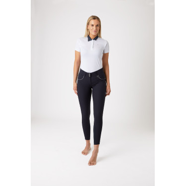 Hoge taille broek met siliconen kniestukken Aubrey Horze dames Hoge taille broek met siliconen kniestukken Aubrey Horze dames