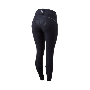 Paardrijbroek met hoge taille en volledig siliconen zitvlak Aubrey dames Horze Paardrijbroek met hoge taille en volledig siliconen zitvlak Aubrey dames Horze