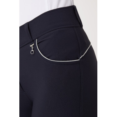Paardrijbroek met hoge taille en volledig siliconen zitvlak Aubrey dames Horze Paardrijbroek met hoge taille en volledig siliconen zitvlak Aubrey dames Horze