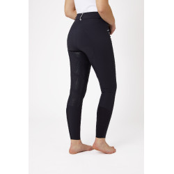Pantalon d'équitation Fond intégral Silicone Amincissant Patricia femme B Vertigo Bleu marine foncé / blanc