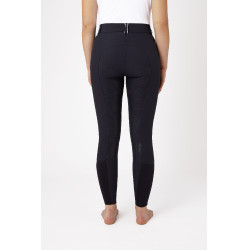 Pantalon d'équitation Fond intégral Silicone Amincissant Patricia femme B Vertigo Bleu marine foncé / blanc