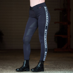 Pantalon d'équitation fonctionnel taille haute fond intégral silicone Angelika femme B Vertigo Bleu marine foncé Pantalon d'équitation fonctionnel taille haute fond intégral silicone Angelika femme B Vertigo Bleu marine foncé