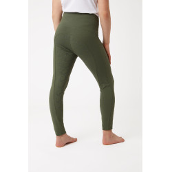 Legging à fond intégral Gillian pour enfant Horze Vert kaki beetle