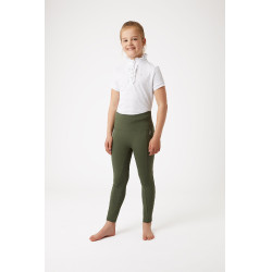 Legging à fond intégral Gillian pour enfant Horze Vert kaki beetle