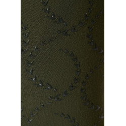 Legging à fond intégral Gillian pour enfant Horze Vert kaki beetle