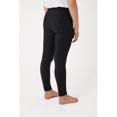 Legging à fond intégral Gillian pour enfant Horze Noir Legging à fond intégral Gillian pour enfant Horze Noir