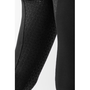 Paardrijbroek met hoge taille Tara siliconen full grip dames Horze Zwart Paardrijbroek met hoge taille Tara siliconen full grip dames Horze Zwart