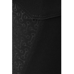 Pantalon d'équitation taille haute Tara silicone fond intégral femme Horze Noir