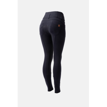 Paardrijbroek met hoge taille Tara siliconen full grip dames Horze Paardrijbroek met hoge taille Tara siliconen full grip dames Horze