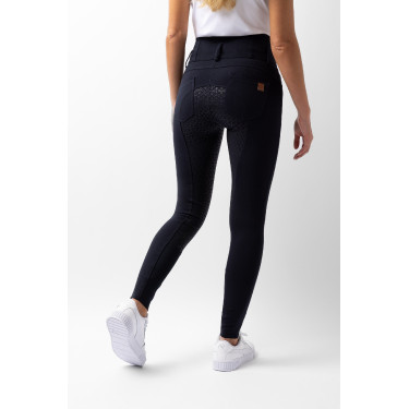 Paardrijbroek met hoge taille Tara siliconen full grip dames Horze Paardrijbroek met hoge taille Tara siliconen full grip dames Horze