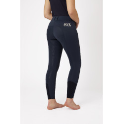 Pantalon d'équitation Meghan fond intégral grip silicone femme B Vertigo Bleu marine foncé