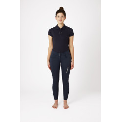 Pantalon d'équitation Meghan fond intégral grip silicone femme B Vertigo Bleu marine foncé