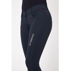 Pantalon d'équitation Meghan fond intégral grip silicone femme B Vertigo Bleu marine foncé