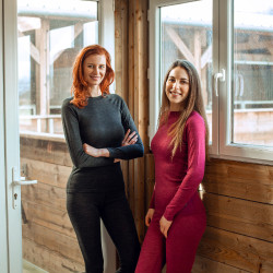 Tee-shirt sous-vêtement mélange laine Roxie femme B Vertigo Noir