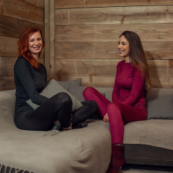 Onderhemd T-shirt wolmix Roxie dames B Vertigo Zwart