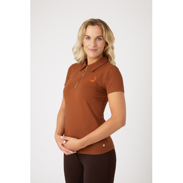 Polo Amy stretchkatoen korte mouwen dames Horze Polo Amy stretchkatoen korte mouwen dames Horze