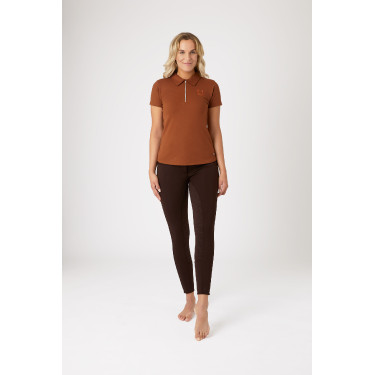 Polo Amy stretchkatoen korte mouwen dames Horze Polo Amy stretchkatoen korte mouwen dames Horze