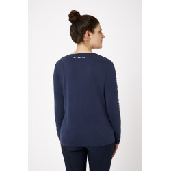 Tee-shirt manches longues Daniele femme B Vertigo Bleu marine foncé Tee-shirt manches longues Daniele femme B Vertigo Bleu marine foncé