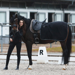 Couvre-reins couverture polaire Kiel Horze Noir Couvre-reins couverture polaire Kiel Horze Noir