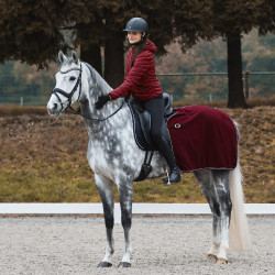 Couvre-reins couverture polaire Kiel Horze Rouge foncé