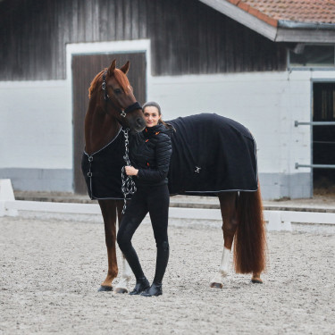 Halster Kiel met fleecevoering Horze Zwart Halster Kiel met fleecevoering Horze Zwart