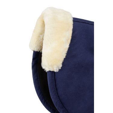 Amortisseur en mousse à mémoire de forme avec fausse fourrure Horze Bleu foncé