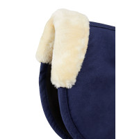 Geheugenschuim zadeldek met imitatiebont Horze Bruin