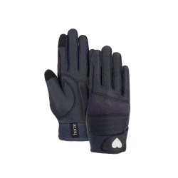 Gants Horze imprimé cœur scintillant enfant Bleu marine foncé Gants Horze imprimé cœur scintillant enfant Bleu marine foncé