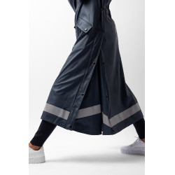 Imperméable Horze Hazel femme long à fentes Bleu marine foncé Imperméable Horze Hazel femme long à fentes Bleu marine foncé