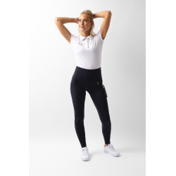 Legging Horze Mathilde siliconen full grip dames Donker marineblauw