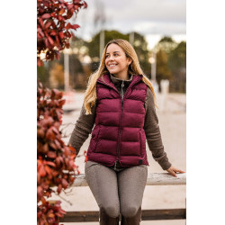 Doudoune sans manches avec capuche Horze Callie femme Port Royale Bordeaux Doudoune sans manches avec capuche Horze Callie femme Port Royale Bordeaux