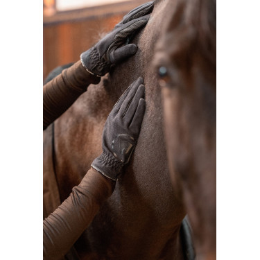 Gants d'équitation été Horze Nichelle femme Noir Gants d'équitation été Horze Nichelle femme Noir