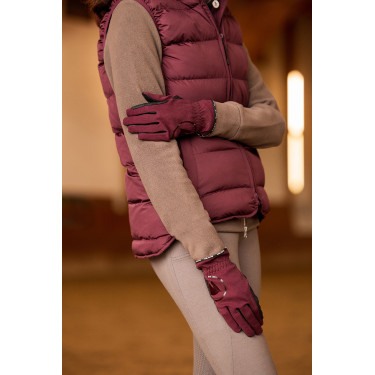 Zomer paardrijhandschoenen Horze Nichelle dames Port Royale Bordeaux Zomer paardrijhandschoenen Horze Nichelle dames Port Royale Bordeaux