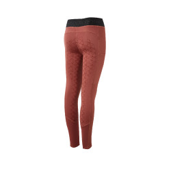 Paardrijlegging silicone Horze Leighton Junior met full grip en warme voering Rood roan