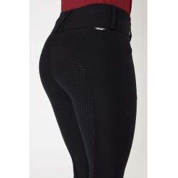 Rijbroek met full grip zitvlak Horze Grand Prix Pro dames Donker marineblauw