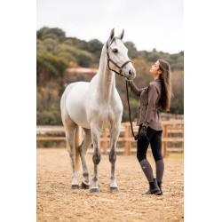 Pantalon d'équitation fond intégral Grip Horze Grand Prix Pro femme Marine foncé Bleu