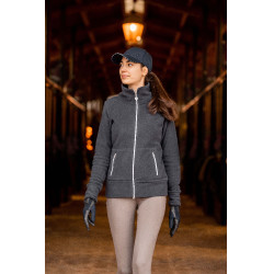 Veste d'équitation polaire Horze Ellie femme Marine foncé Bleu