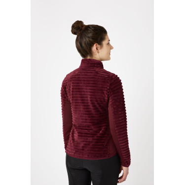 Gestreepte fleece paardrijjas Horze Della dames Gestreepte fleece paardrijjas Horze Della dames