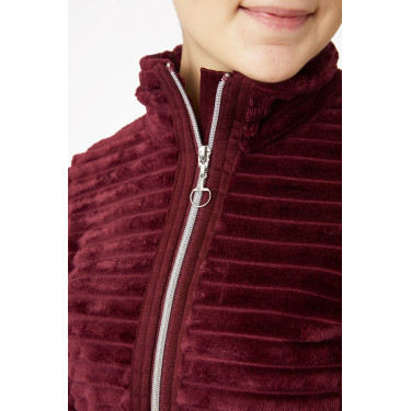 Gestreepte fleece paardrijjas Horze Della dames Gestreepte fleece paardrijjas Horze Della dames