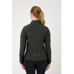 Veste d'équitation polaire stretch B Vertigo Cleo femme Vert lierre Veste d'équitation polaire stretch B Vertigo Cleo femme Vert lierre