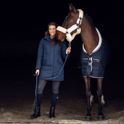 Licol Alaska avec fausse fourrure B Vertigo Bleu marine foncé