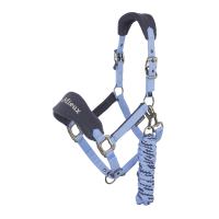 Halster en leadrope LeMieux Vogue Esme Blauw maïs Halster en leadrope LeMieux Vogue Esme Blauw maïs