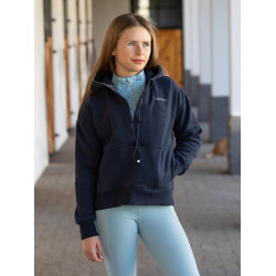 LeMieux halve rits Esme Young Rider Hettie hoodie Marine oud model Marineblauw