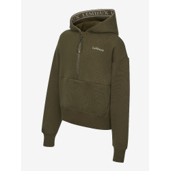Sweat à capuche LeMieux demi-zippé Esme Young Rider Hettie Alpine Marron