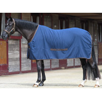 Bucas Cool Sheet Linnen Deken Marine / bruin Marineblauw