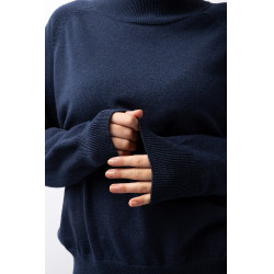 Pull B Vertigo en mélange de laine Faye Marine titan Bleu marine