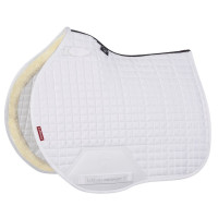 LeMieux Merino+ Sensitive Skin Euro Jump Square zadeldek Wit LeMieux Merino+ Sensitive Skin Euro Jump Square zadeldek Wit