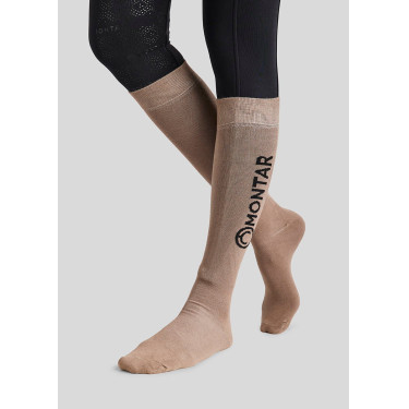 Chaussettes Montar logo Latté Marron