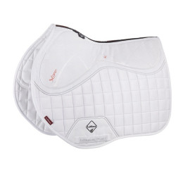 LeMieux X-Grip Silicone EuroJump Vierkant Zadeldek Wit